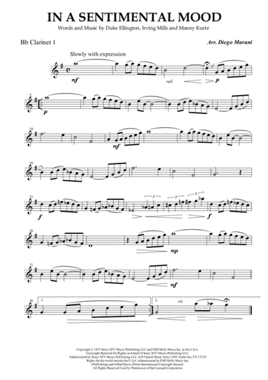 In A Sentimental Mood (arr. Diego Marani)