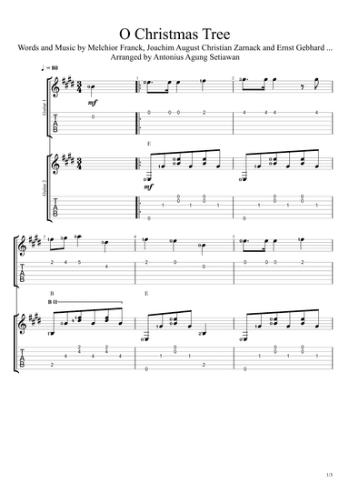 O Christmas Tree (arr. Antonius Agung Setiawan)