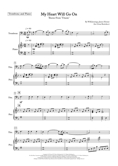 My Heart Will Go On (love Theme From 'titanic') (arr. César Bortolucci)