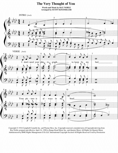 The Very Thought Of You (arr. Scott Kitzmiller)