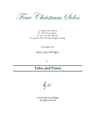 Four Christmas Solos for Tuba (arr. John Jay Hilfiger)
