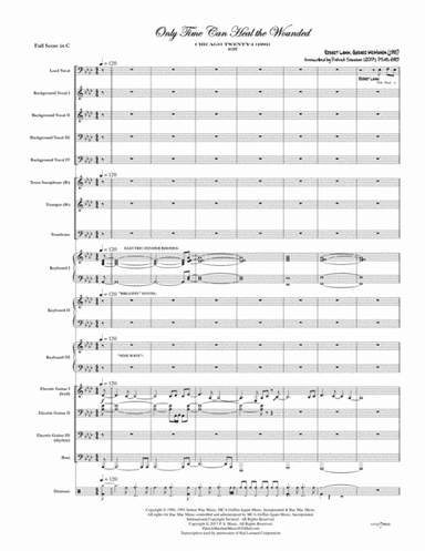 Only Time Can Heal The Wounded (arr. Patrick Sheehan)