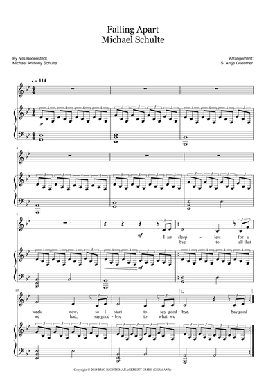Falling Apart (arr. Antje Günther)