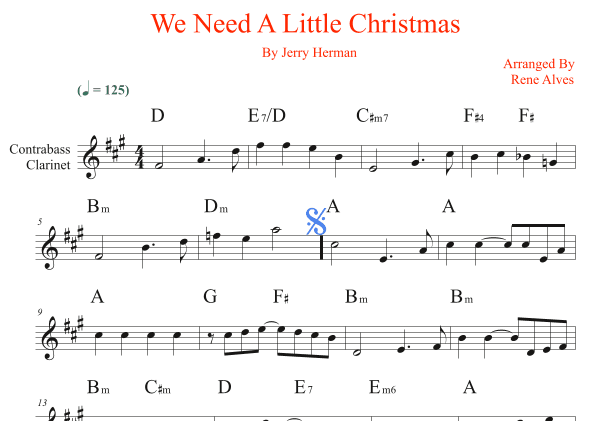 We Need A Little Christmas (arr. Rene Alves)