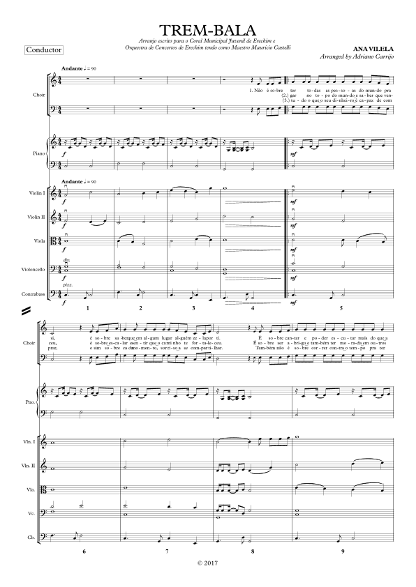 Trem-bala (arr. Adriano Carrijo)