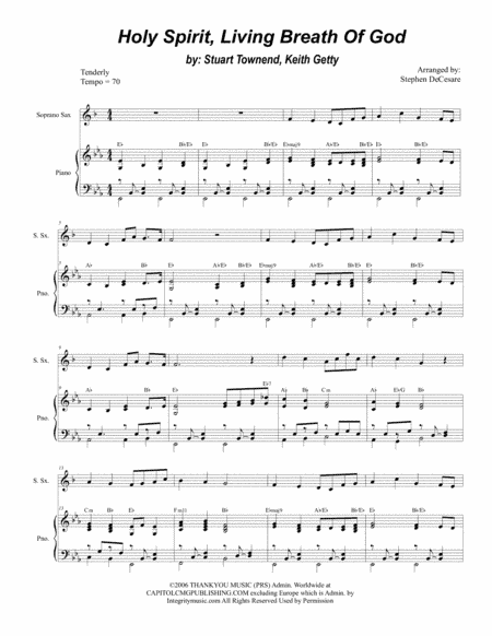 Holy Spirit, Living Breath Of God (arr. Stephen DeCesare)