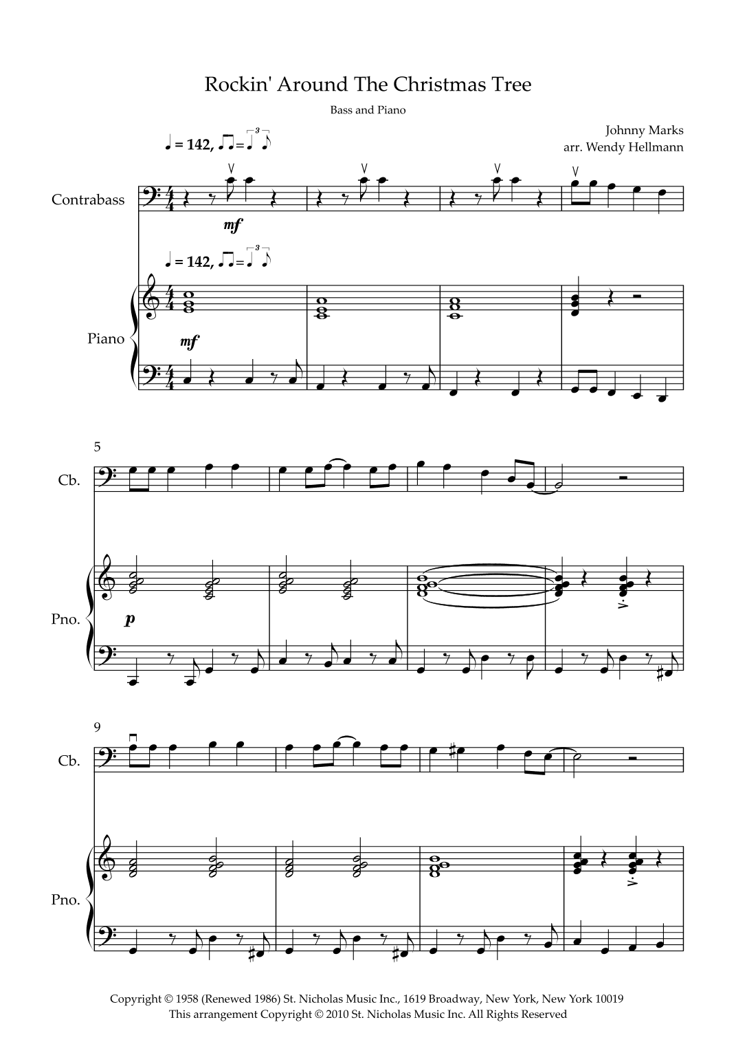 Rockin' Around The Christmas Tree (arr. Wendy Hellmann)