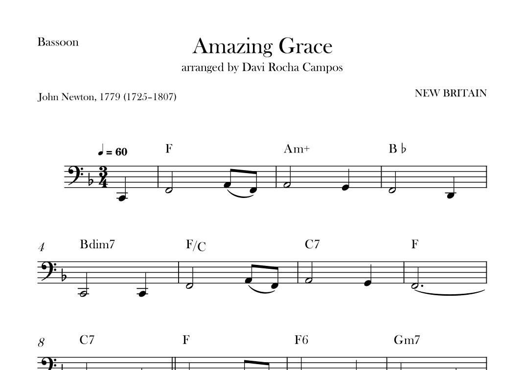 Amazing Grace (arr. Davi Rocha Campos)