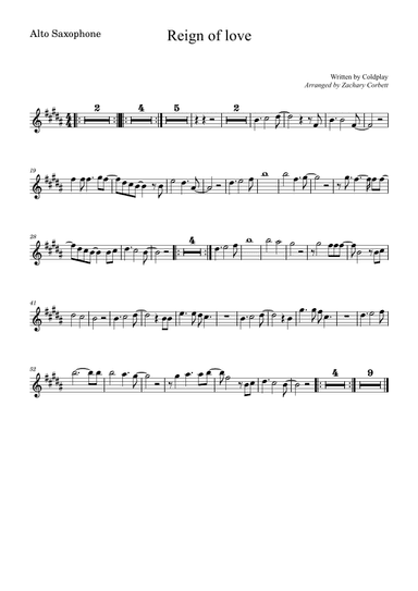 Reign Of Love (arr. Zachary Corbett)