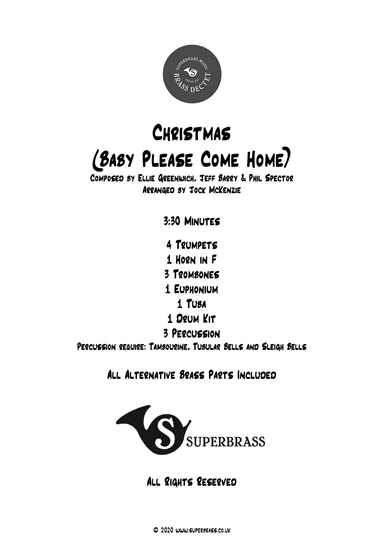 Christmas (baby Please Come Home) (arr. Jock McKenzie)