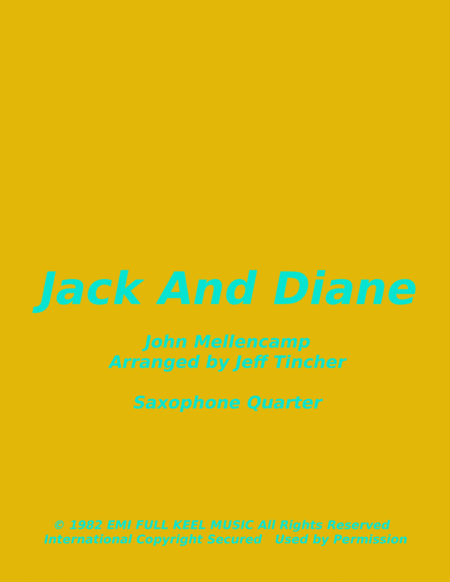 Jack And Diane (arr. Jeff Tincher)