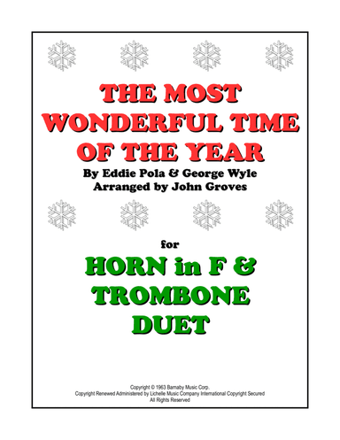 The Most Wonderful Time Of The Year (arr. John Groves)