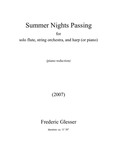 Summer Nights Passing