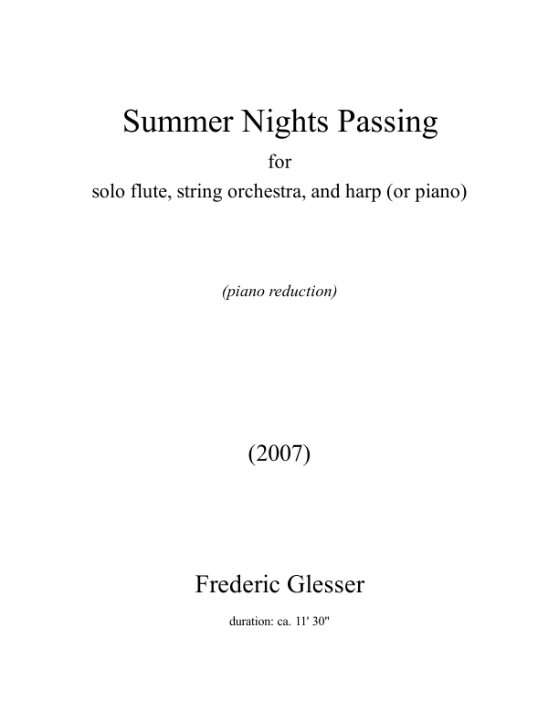 Summer Nights Passing
