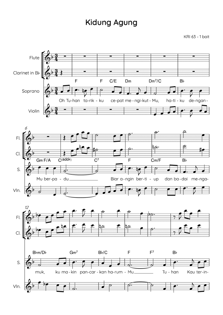Kidung Agung / Song of Songs (arr. Angie Wiranata)