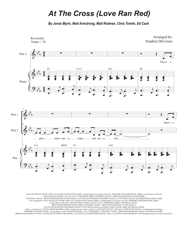 At The Cross (love Ran Red) (arr. Stephen DeCesare)