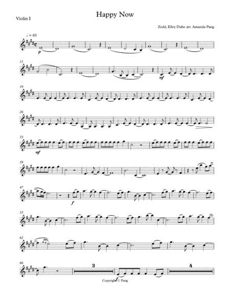 Happy Now (arr. Amanda Pang)