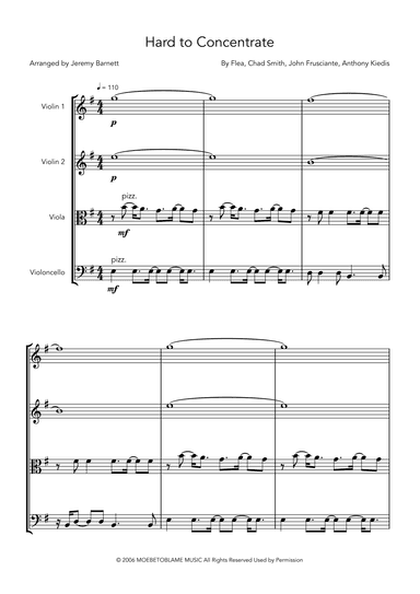Hard To Concentrate (arr. Jeremy Barnett)