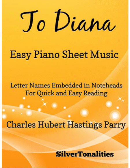 To Diana Easy Piano Sheet Music (arr. SilverTonalities)