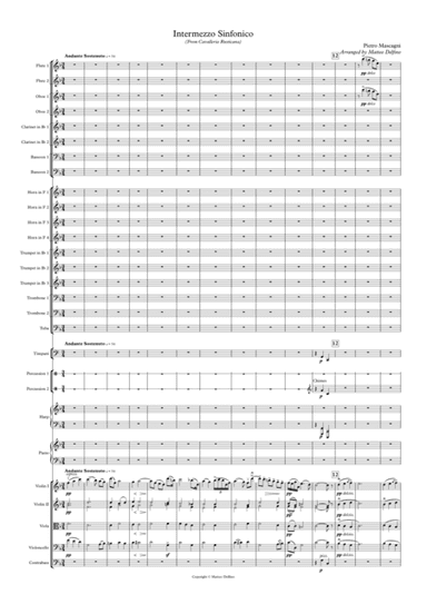 Intermezzo (From Cavalleria Rusticana) [Full Orchestra] (arr. Matteo Delfino)