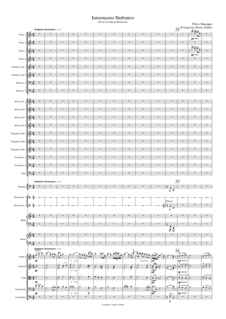 Intermezzo (From Cavalleria Rusticana) [Full Orchestra] (arr. Matteo Delfino)