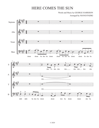 Here Comes The Sun (arr. Manoj Padki)