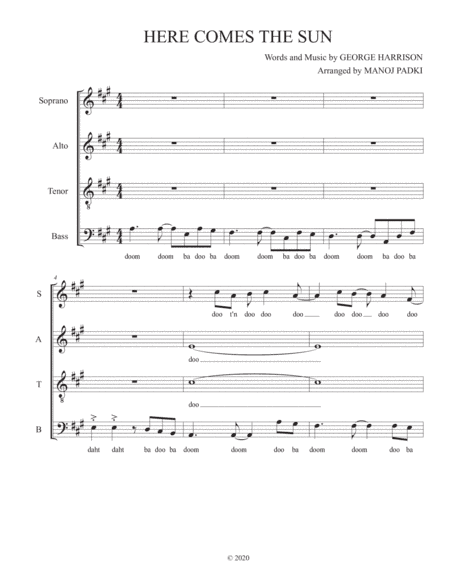 Here Comes The Sun (arr. Manoj Padki)