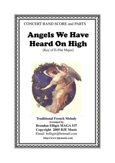 Angels We Have Heard On High - Concert Band Score and Parts PDF (arr. Brendan Elliget MAGA 537)