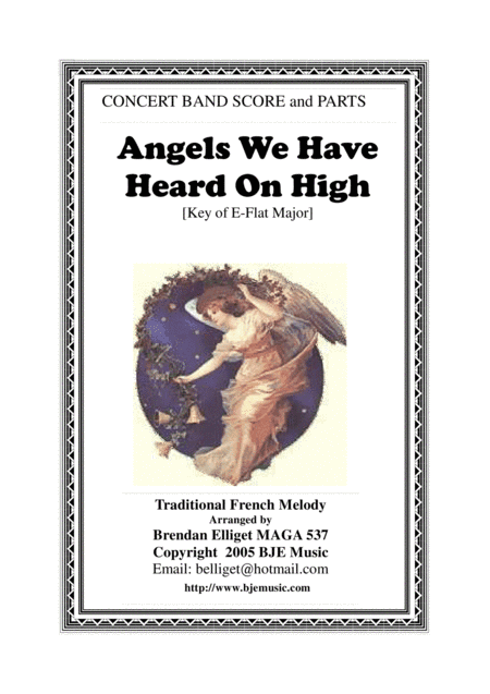 Angels We Have Heard On High - Concert Band Score and Parts PDF (arr. Brendan Elliget MAGA 537)