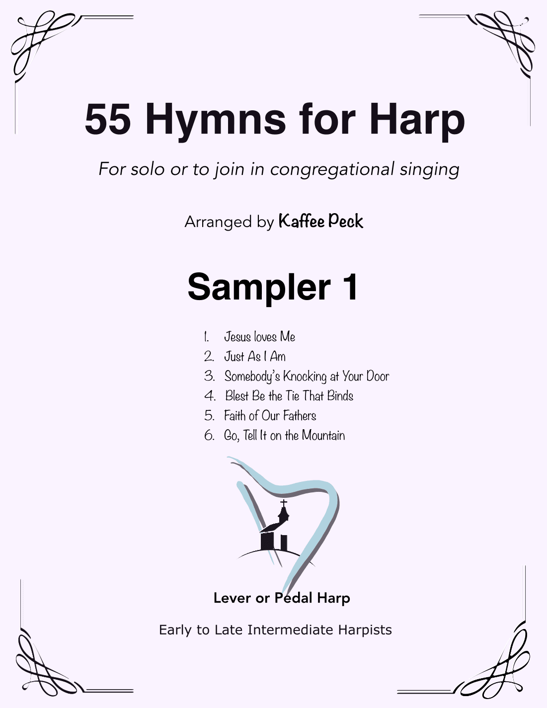 55 Hymns for Harp: Sampler 1 (arr. Kaffee Peck)