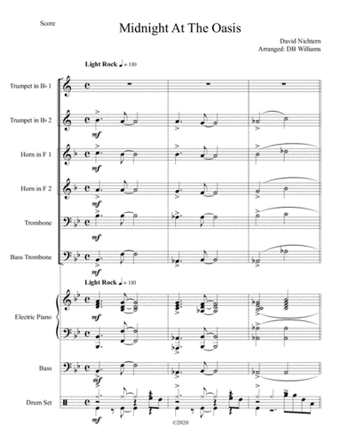 Midnight At The Oasis (arr. DB Williams)