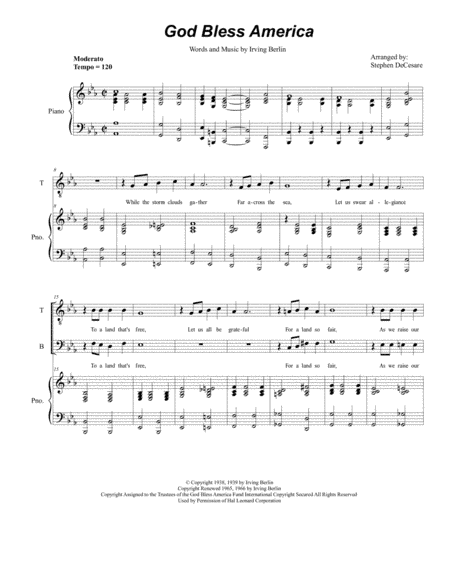 God Bless America (arr. Stephen DeCesare)