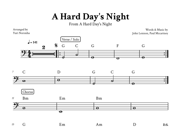 A Hard Day's Night (arr. Yuri Noronha)