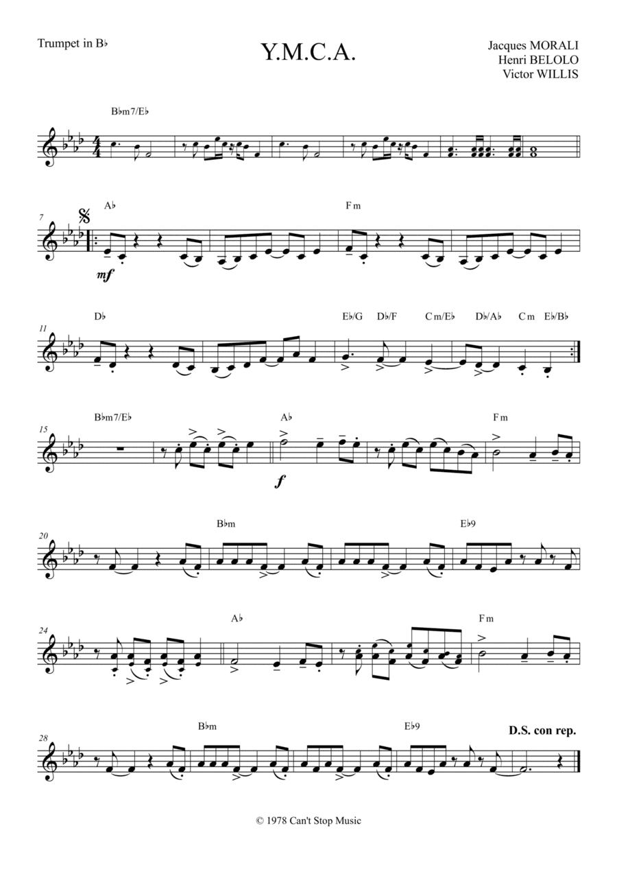 Y.m.c.a. (arr. Ivan Marini)