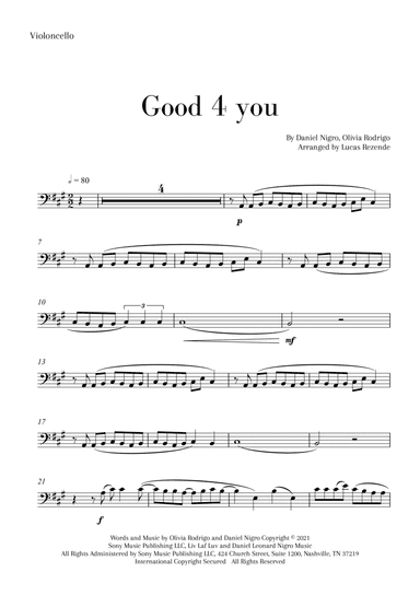 Good 4 U (arr. Lucas Rezende)