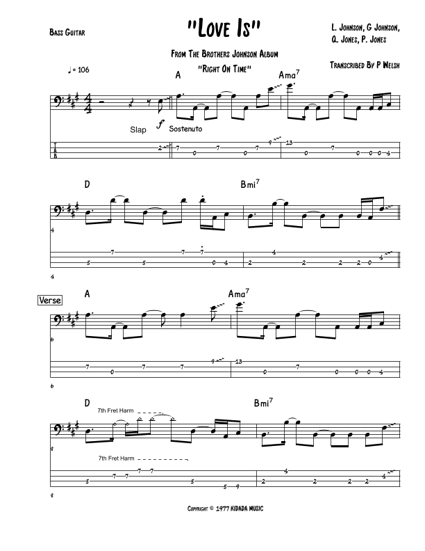 Love Is (arr. Accubass)