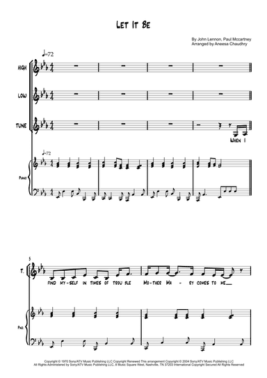 Let It Be (arr. Aneesa Chaudhry)