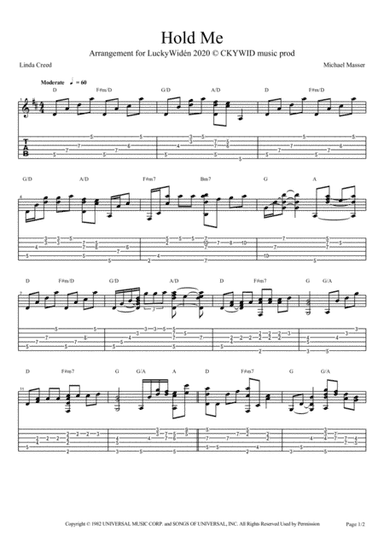 Hold Me (in Your Arms) (arr. Lucky Widén)