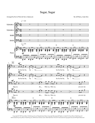 Sugar, Sugar (arr. Kite & String Music)
