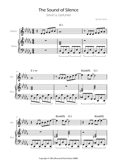 The Sound Of Silence (arr. Ygor Nunes)