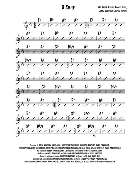 U Smile (arr. Audioblyca)