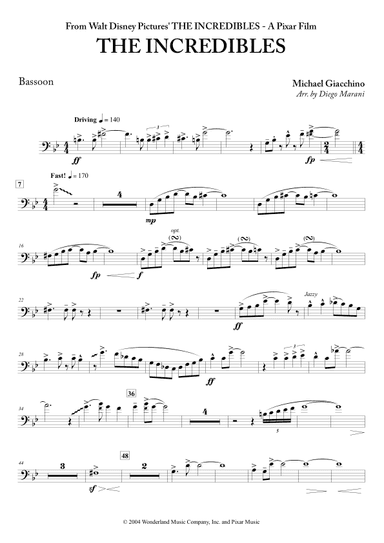 The Incredibles (main Theme) (arr. Diego Marani)