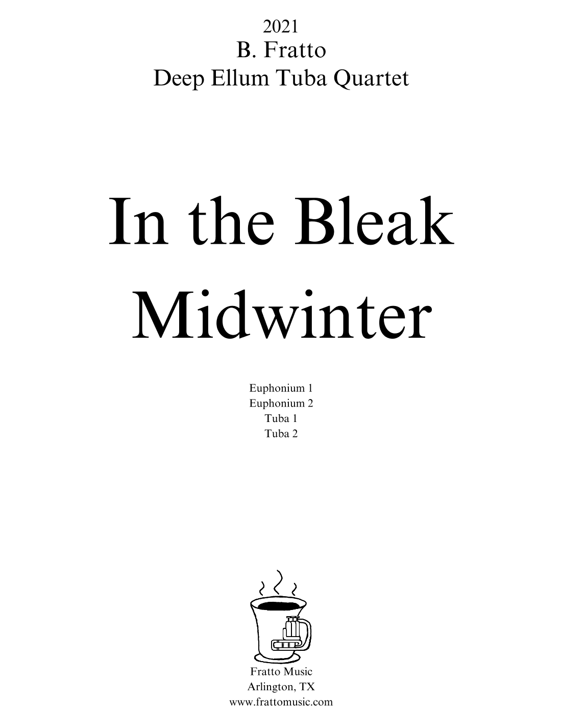 In the Bleak Midwinter (arr. Brian Fratto)