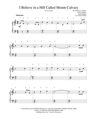I Believe In A Hill Called Mount Calvary (arr. Samuel Stokes)