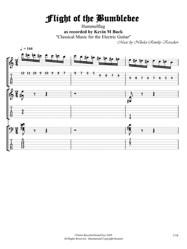 The Tale of Tsar Saltan: "Flight of the Bumblebee" (Arr. for Electric Guitar by Kevin M Buck) (arr. Buck)