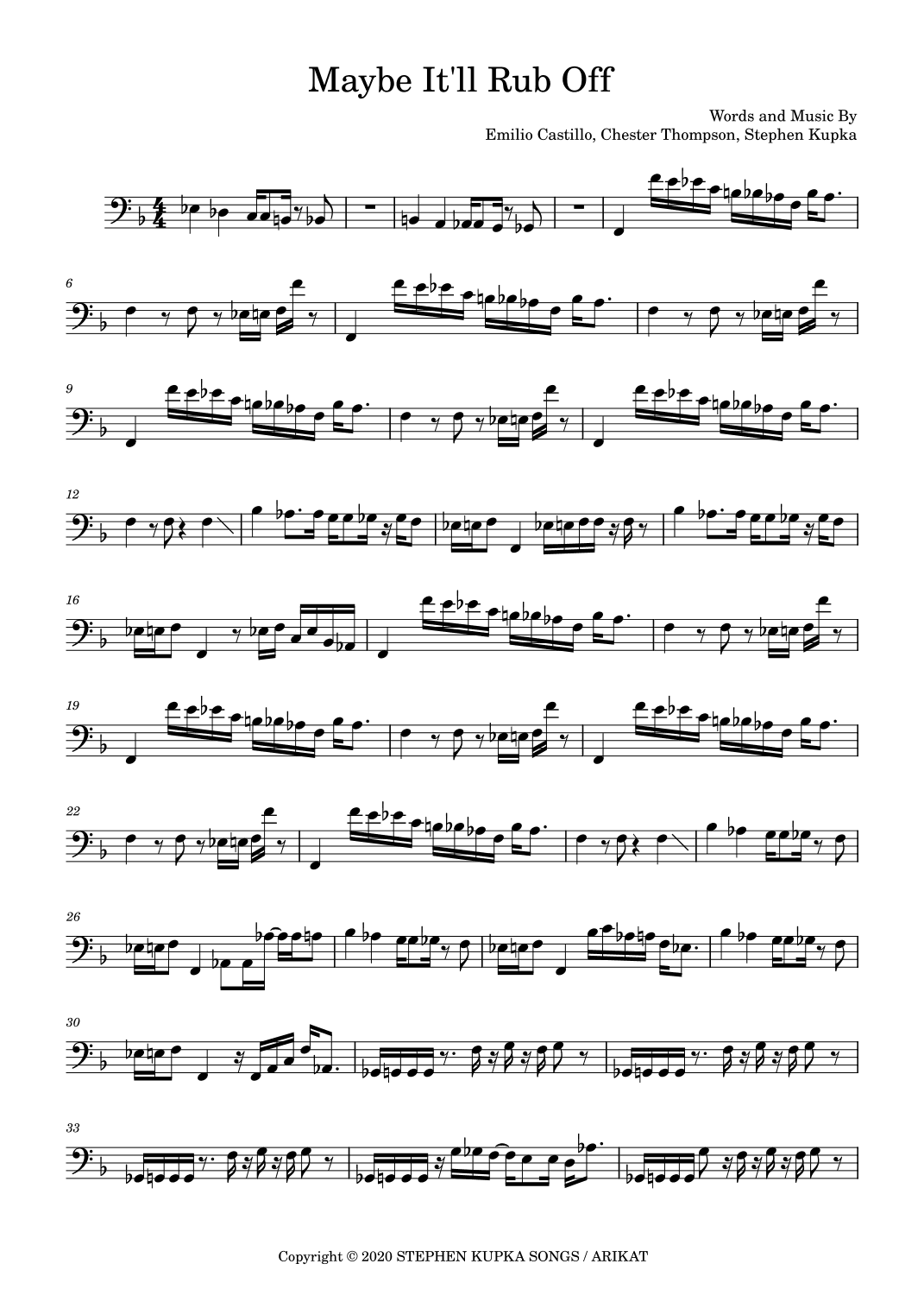 Maybe It'll Rub Off (arr. Marcus Gram Jacobsen)