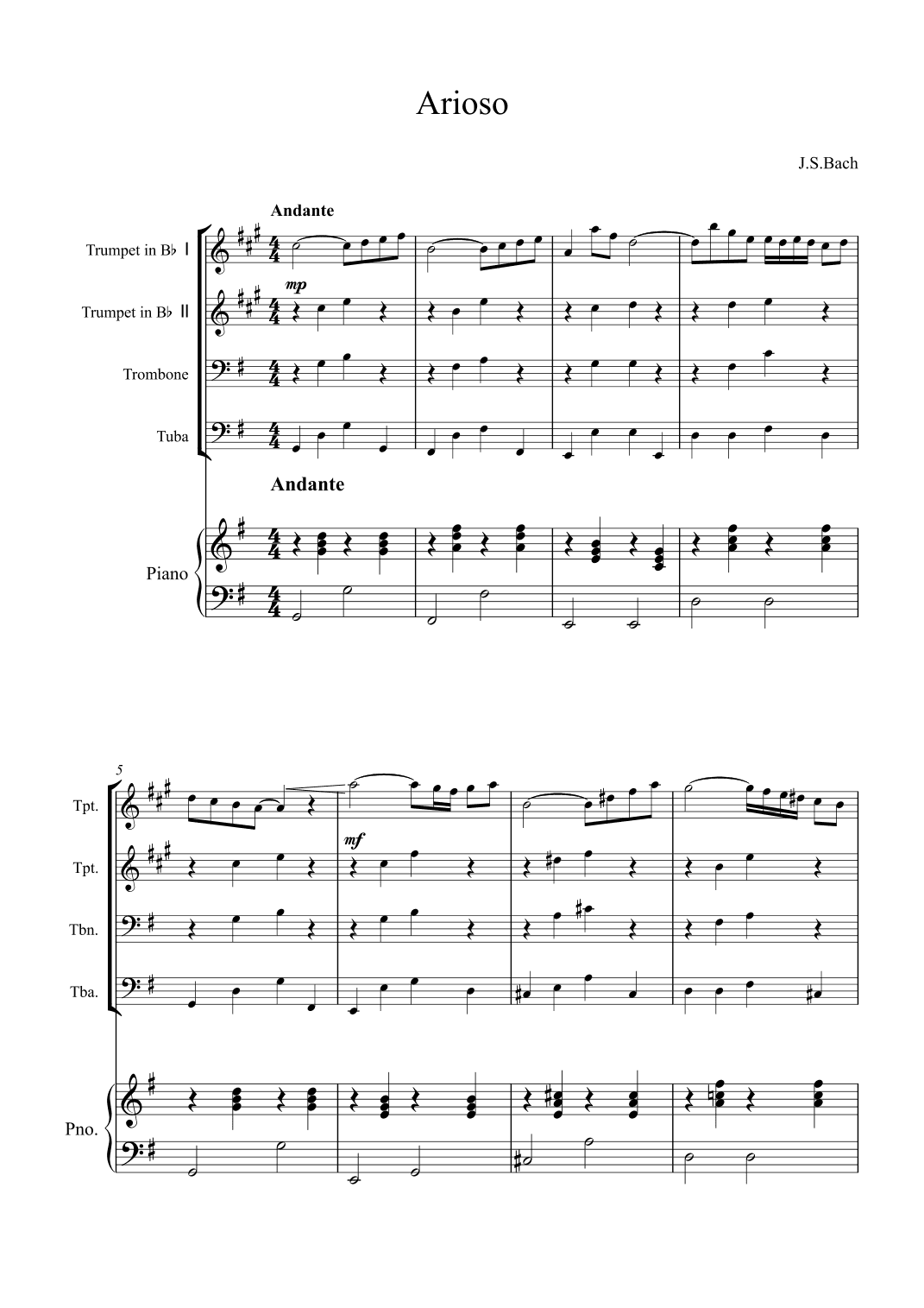 Arioso (arr. Alex Nunes Rodrigues)