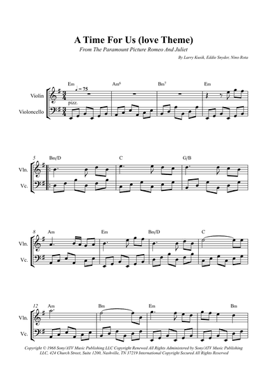 A Time For Us (love Theme) (arr. Wesley S. SIlva)