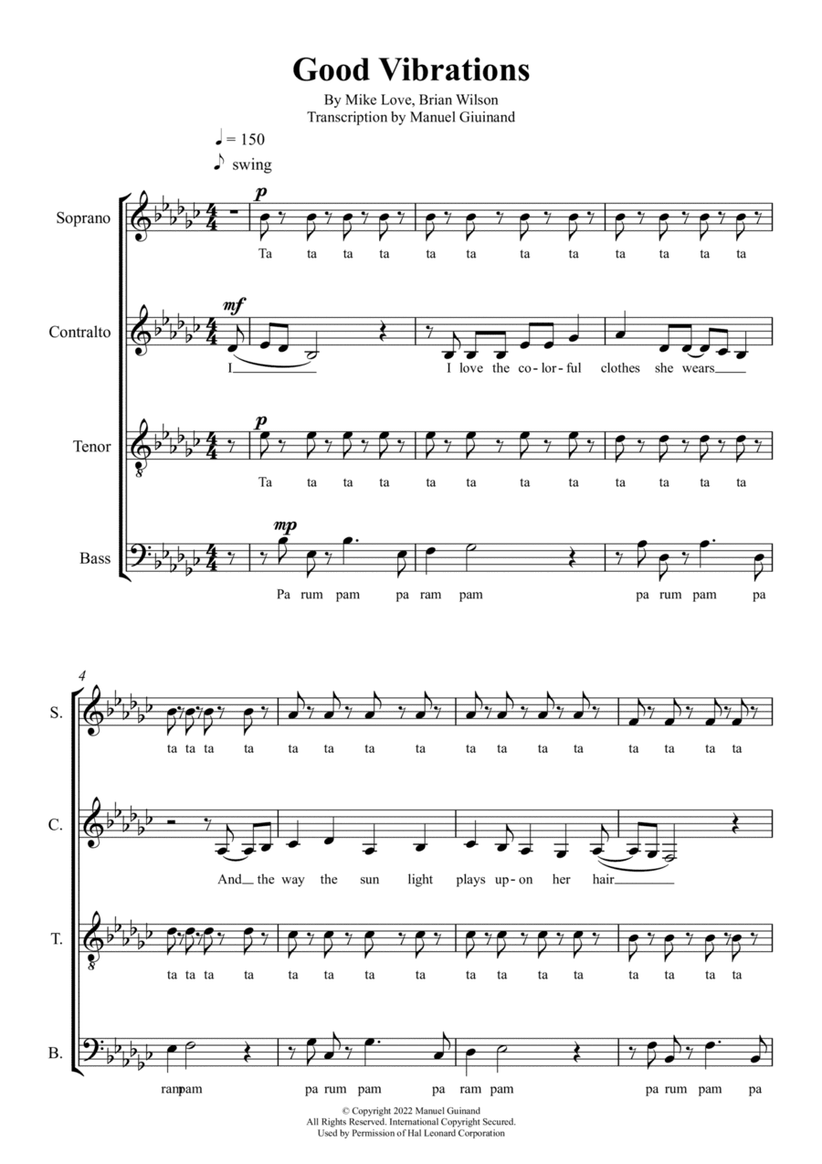 Good Vibrations (arr. Manuel Guinand)