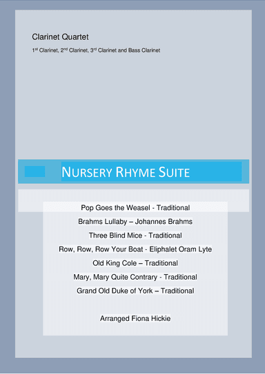 Nursery Rhyme Suite (arr. Fiona Alice Hickie)